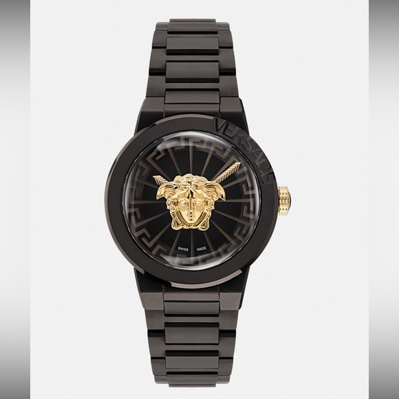 Versace Medusa Infinite Quartz Black Dial Watch (unisex) - Picture 1 of 4